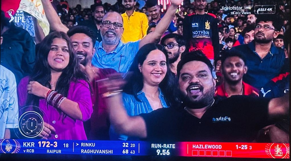 Multify Team attending IPL match at Raipur
