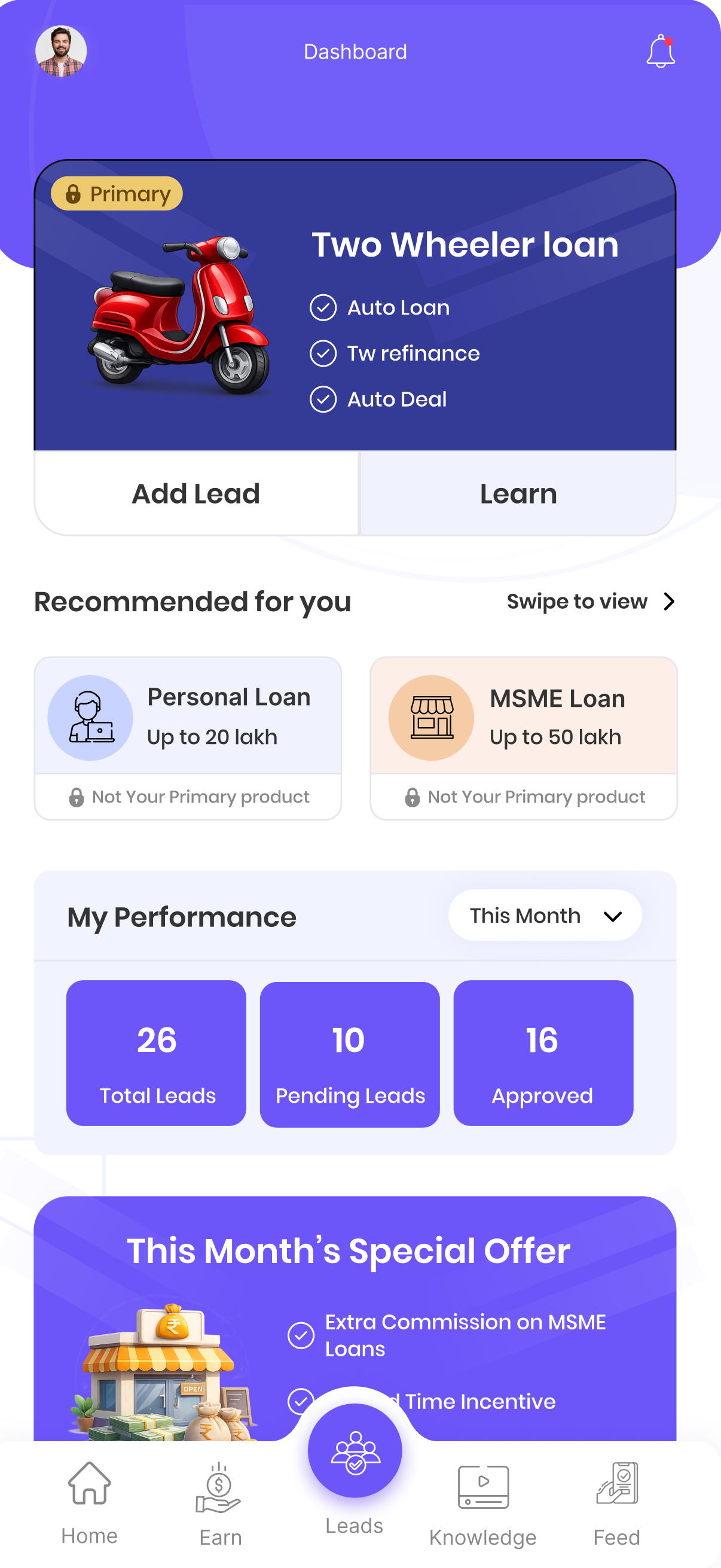 Sarvahit App Dashboard Preview